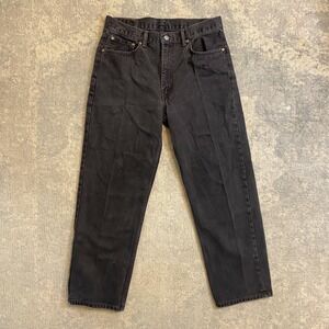 Levis 530 Jeans Mens 34x30 Black Dark Wash Relaxed Tapered Leg Denim Pants